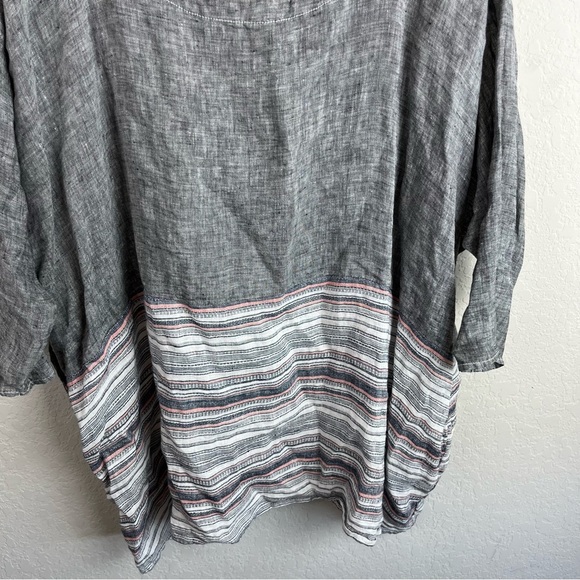 CP Shades Oversized Tunic Top 100% Linen - Picture 4 of 10